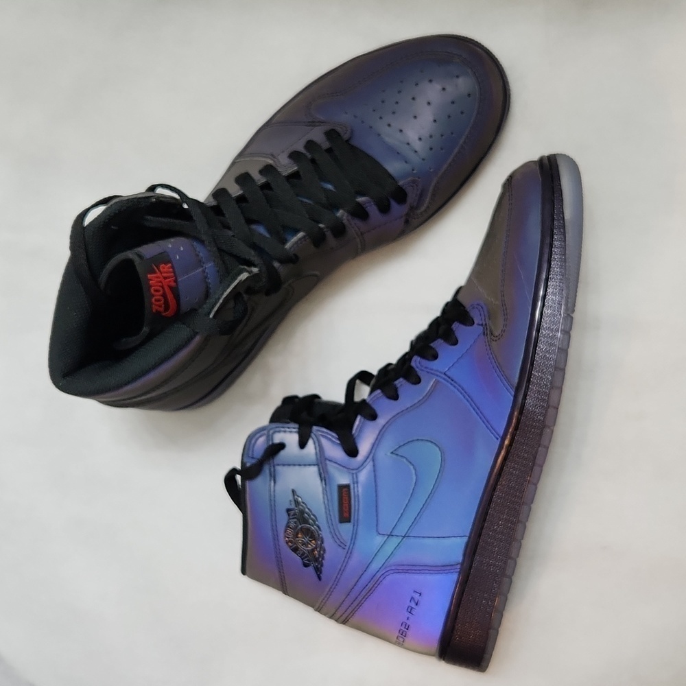 Nike Air Jordan 1 Retro High Zoom Fearless Iridescent  Sneakers (M Size 10) - Picture 4 of 16